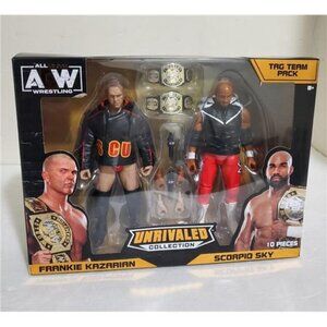 Unleash the Ultimate Tag Team Action with AEW's Kazarian & Scorpio Sky Figures